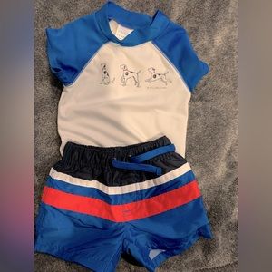 Boys rash guard and trunks